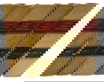 SUMMA THEOLOGICA (5v set) ST. THOMAS AQUINAS - 1926 Latin edition