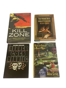 Mystery Book Collection Lot (33) Signed Copies (12) Authors (C)