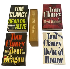 Mystery Book Collection Lot (18) Signed Copies (3) - Almost All Tom Clancy Books