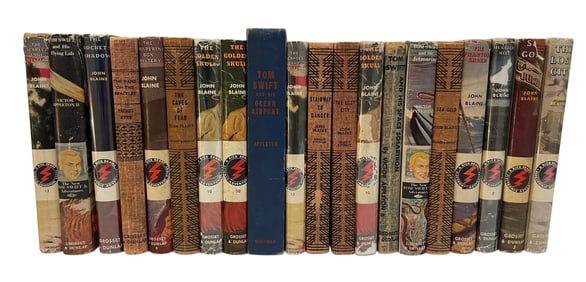 Tom Swift, Rick Brant, and Chip Hilton Sports Vintage Book Lot (38)