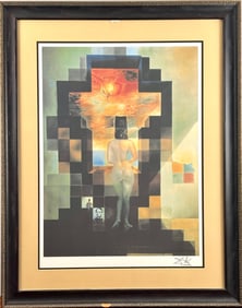 Signed Salvador Dali Lithograph “Dalivision,” Numbered 122/500
