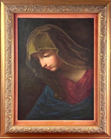 Giovanni Battista Salvi called Sassoferrato (Italian, 1609-1685) “The Virgin Mary” Oil o