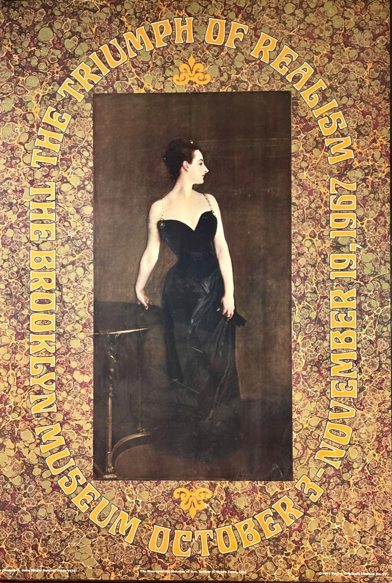 1967 ‘The Triumph of Realism’ Poster Featuring ‘Madame X’ by John Singer Sar (1 of 9)