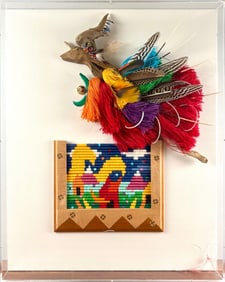 “Horne Protector” Native American Style Shadowbox (circa 1960s)