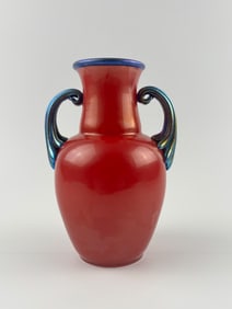 Loetz Austria Two-Handled Iridescent Glass Vase 
