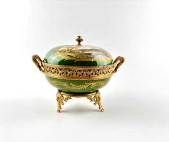 Charles Ahrenfeldt Limoges, France Potpourri Covered Jar