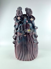 Elizabeth Abeyta ‘Nah-glee-eh-hah’ Pottery Sculpture, Signed and Dated 1987