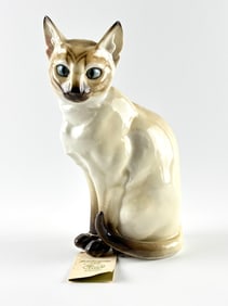 Hutschenreuther Porcelain Siamese Cat Figurine, Bavaria