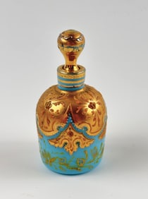 Moser Blue Opaline Scent Bottle