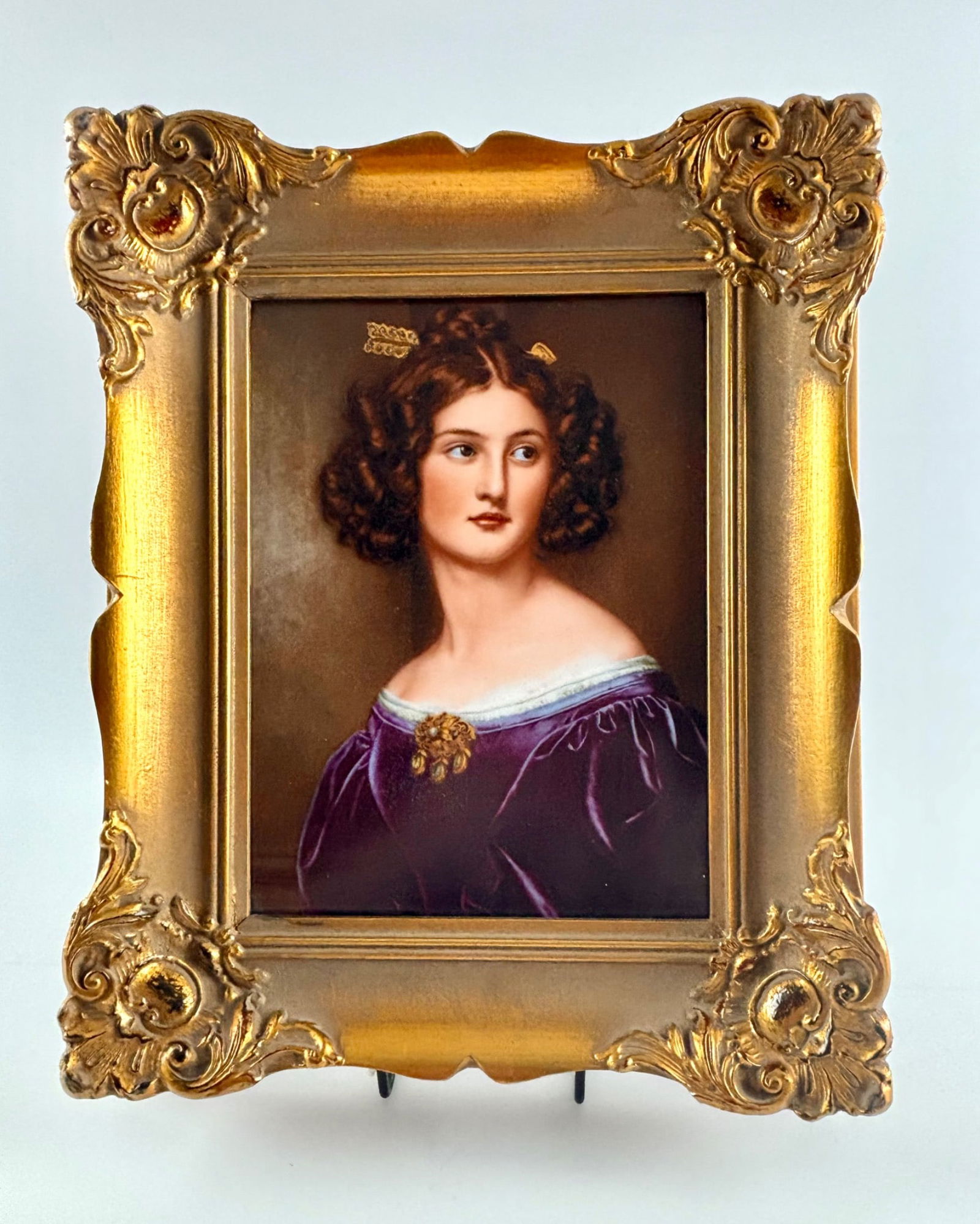 RPM Plaque of Nanette Kaulla in Ornate Gilt Frame (1 of 9)