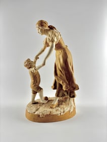 Royal Dux Bohemia Figural Porcelain Group, Model 1312