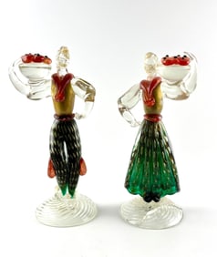 Seguso Vetri d’Arte Murano Glass Figurines 