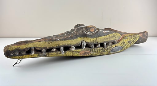 Crocodile Canoe Prow, Sepik River, Papua New Guinea