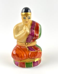 Limoges France Porcelain Buddha Box