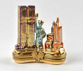 Limoges France New York City Trinket Box