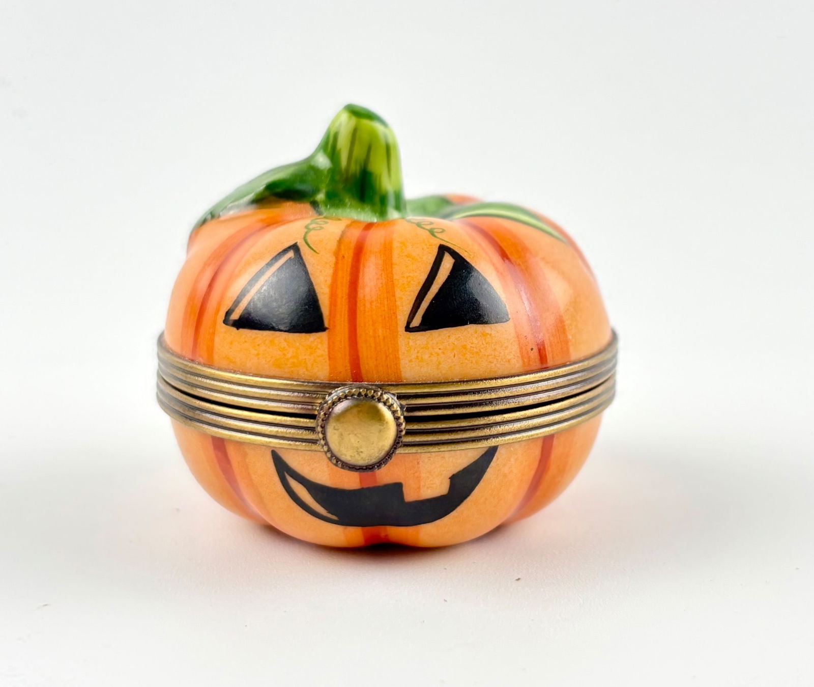 Limoges France Pumpkin Trinket Box  (1 of 6)