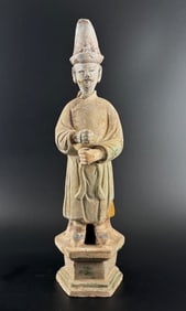 Ming Dynasty Tomb Attendant Figurine with Certificate of Authenticity