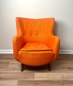 MCM Wingback Armchair Attributed to George Nelson 