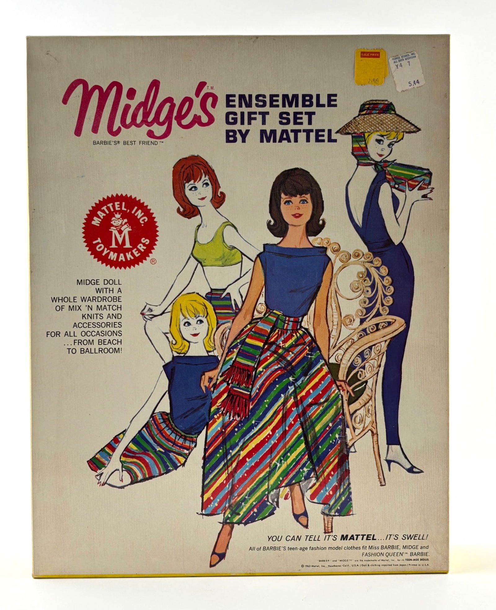 1963 Mattel “Midge’s Ensemble Gift Set” with Midge Doll and Accessories (1 of 11)