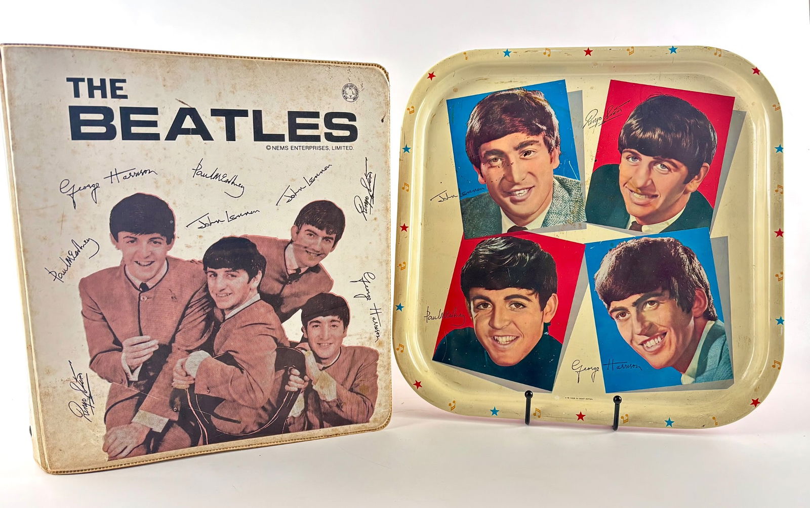 Worcester Ware Beatles Metal Serving Tray and Beatles Binder (1 of 16)