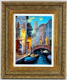 Viktor Shvaiko ‘Last Light in Venice’ Giclee with Hand Embellishment, 2021