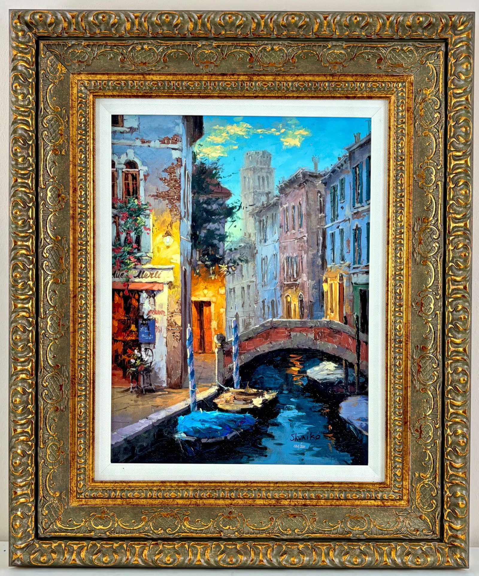 Viktor Shvaiko ‘Last Light in Venice’ Giclee with Hand Embellishment, 2021 (1 of 12)