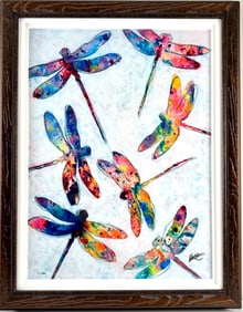 Tim Yanke ‘Dragonflies’ Hand-Signed Dye Sublimation on Alluminum