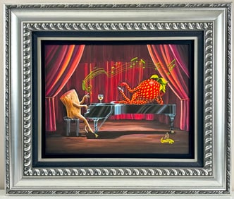 Michael Godard ‘Clef Notes’ Signed Giclee Canvas with Hand Embellishments