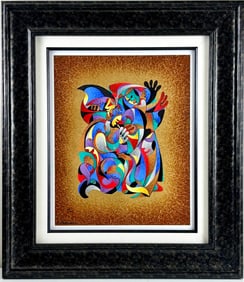 Anatole Krasnyansky ‘Flute Player in Gold’ Limited Edition Serigraph