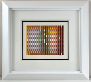 Yaacov Agam ‘Kachol Katan Sheshah’ HC Signed Serigraph