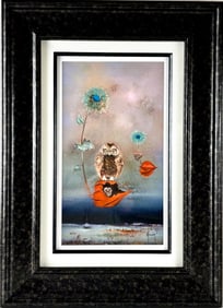 Bernard Louedin Giclee, ‘Chouette D’amour en Cage’