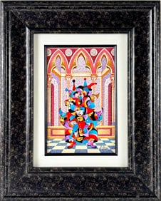 Anatole Krasnyansky ‘Tranquil Conversation’ Serigraph with COA