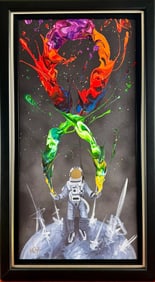 Kre8 ‘Infinite Kre8tion’ Hand-Embellished Giclee on Canvas, COA