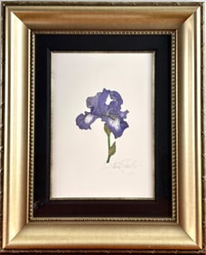 Scott Jacobs ‘Iris Study Purple XXXII’ Giclee on Paper, COA