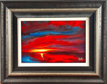 Ashton Howard ‘Fire Sky’ Dye Sublimation on Aluminum, COA