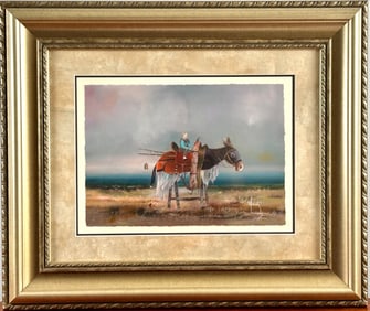 ‘Reve de Jockey’ by Bernard Louedin, Giclee on Paper, COA