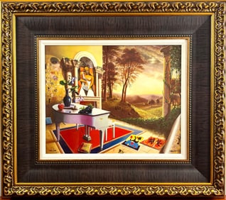 Orlando Quevedo Limited Edition Artwork ‘Sunset’ with Gilded Frame