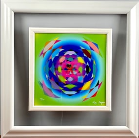 ‘Spring Stars’ Ron Agam 4D Holographic and Lenticular Multiple, COA