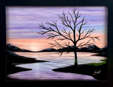 Nicholas Yust ‘Soft Sunset’ Signed Dye Sublimation on Aluminum