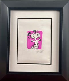 ‘Celebrating Snoopy’ by Allison Lefcort, Drawing on Paper, COA