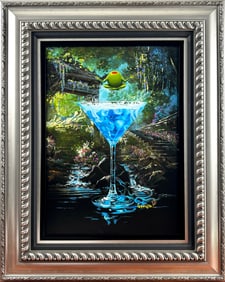 Michael Godard ‘Zen Gardentini’ Giclee on Canvas with COA