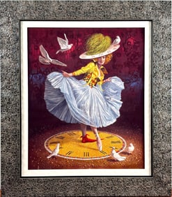 ‘Cycle of Love’ Michael Cheval, Dye Sublimation on Aluminum, COA