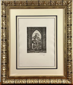 ‘Masquerade Room’ Antole Krasnyansky, Etching on Wove Paper, COA
