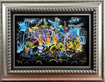 Michael Godard ‘Rockstar’ Giclee on Canvas with Hand Embellishment