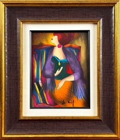 Linda Le Kinff ‘Les Autres’  Embellished Serigraph on Canvas, COA