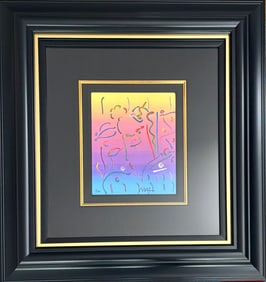 ‘Midnight Profile’ Peter Max, Serigraph on Wove Paper, COA