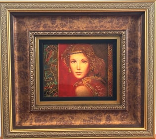 Markus Csaba ‘Vermillia’ Hand Embellished Caldograph with COA