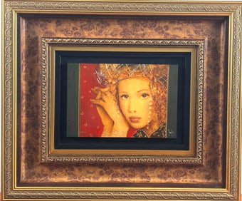 ‘Carabellia’ Markus Csaba, Hand Embelilished Caldograph with COA