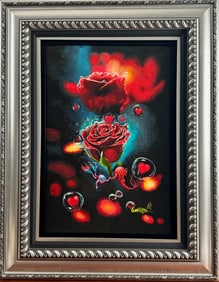 Michael Godard ‘Love Bubble’ Giclee on Canvas with COA