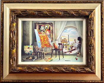 Orlando Quevedo ‘Paris From My Window’, Dye Sublimation on Aluminum